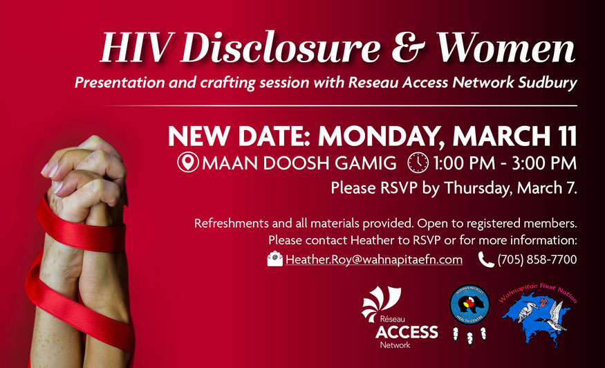 Wahnapitae First Nation - HIV Disclosure & Women