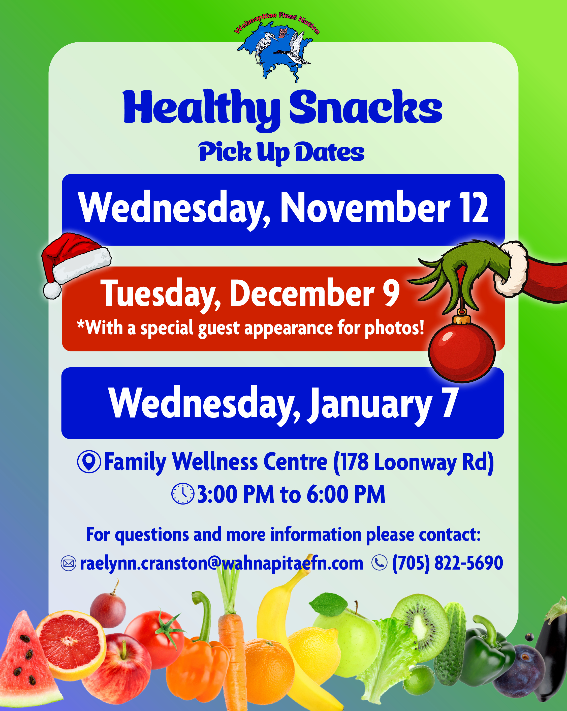 Healthy Snacks - Blue Bin Program