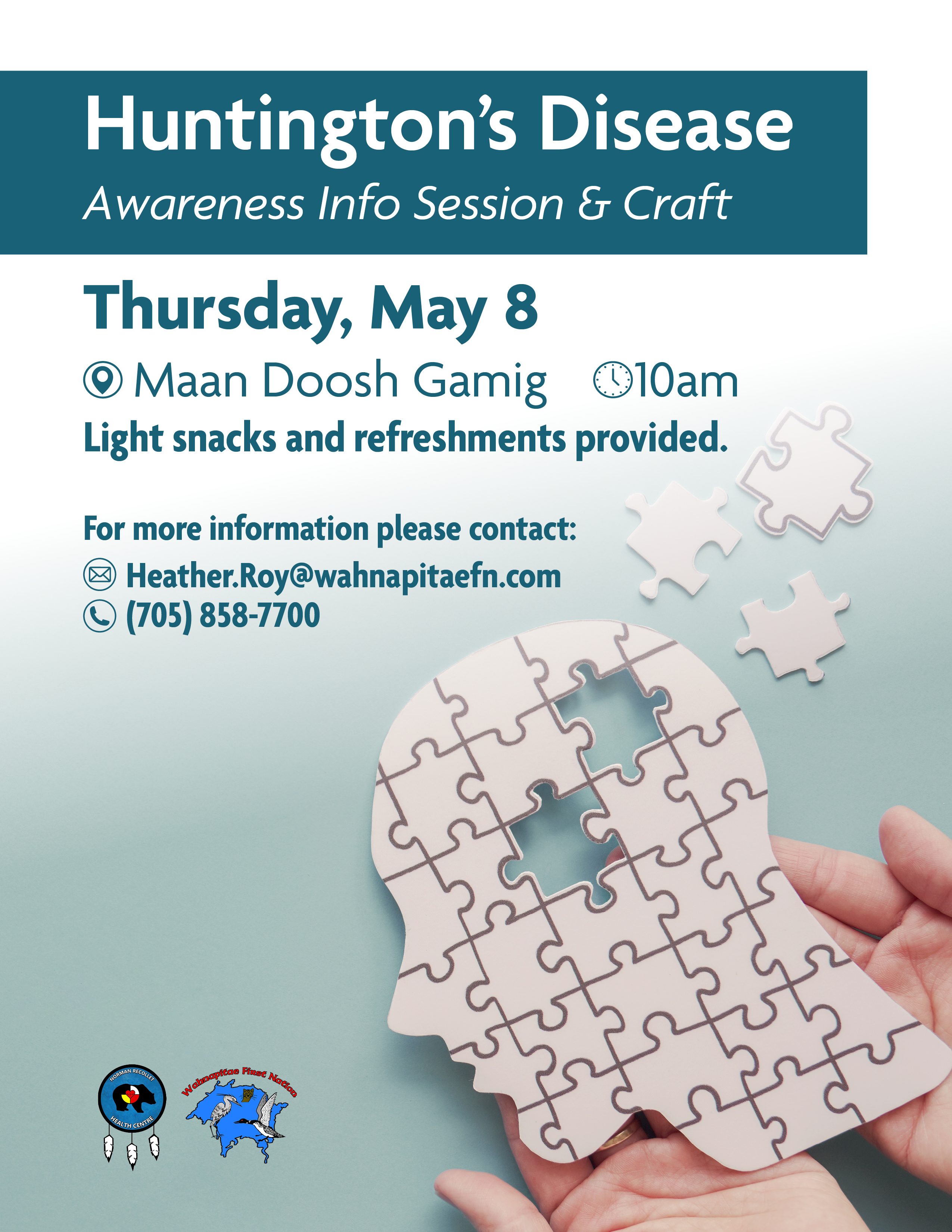 Huntington's Disease Awareness Month Info Session & Craft