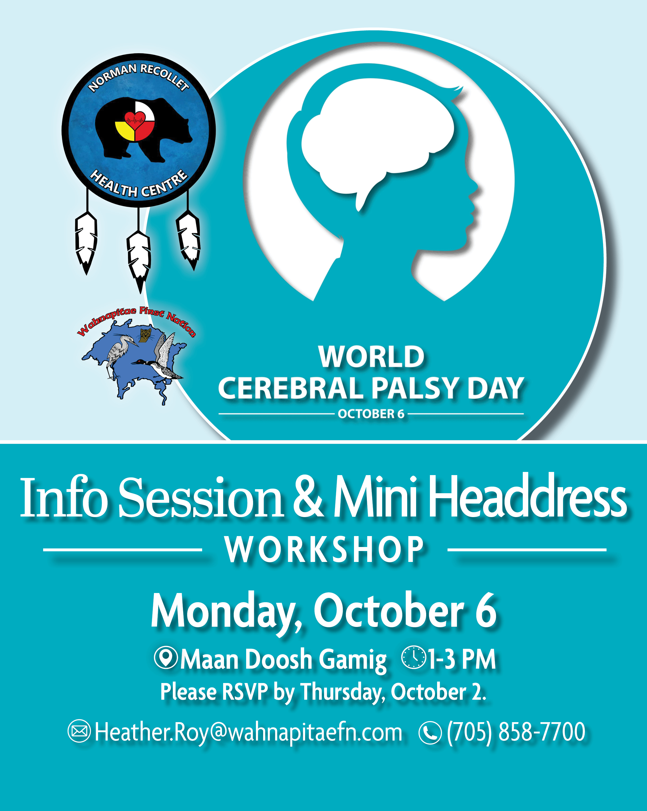 Cerebral Palsy Info Session and Mini Headdress Workshop