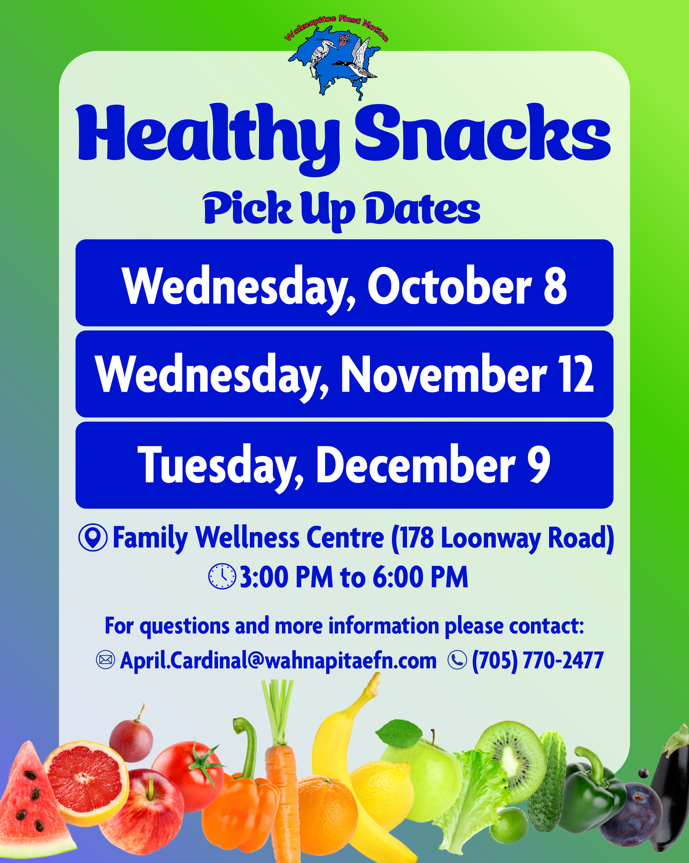 Healthy Snacks - Blue Bin Program