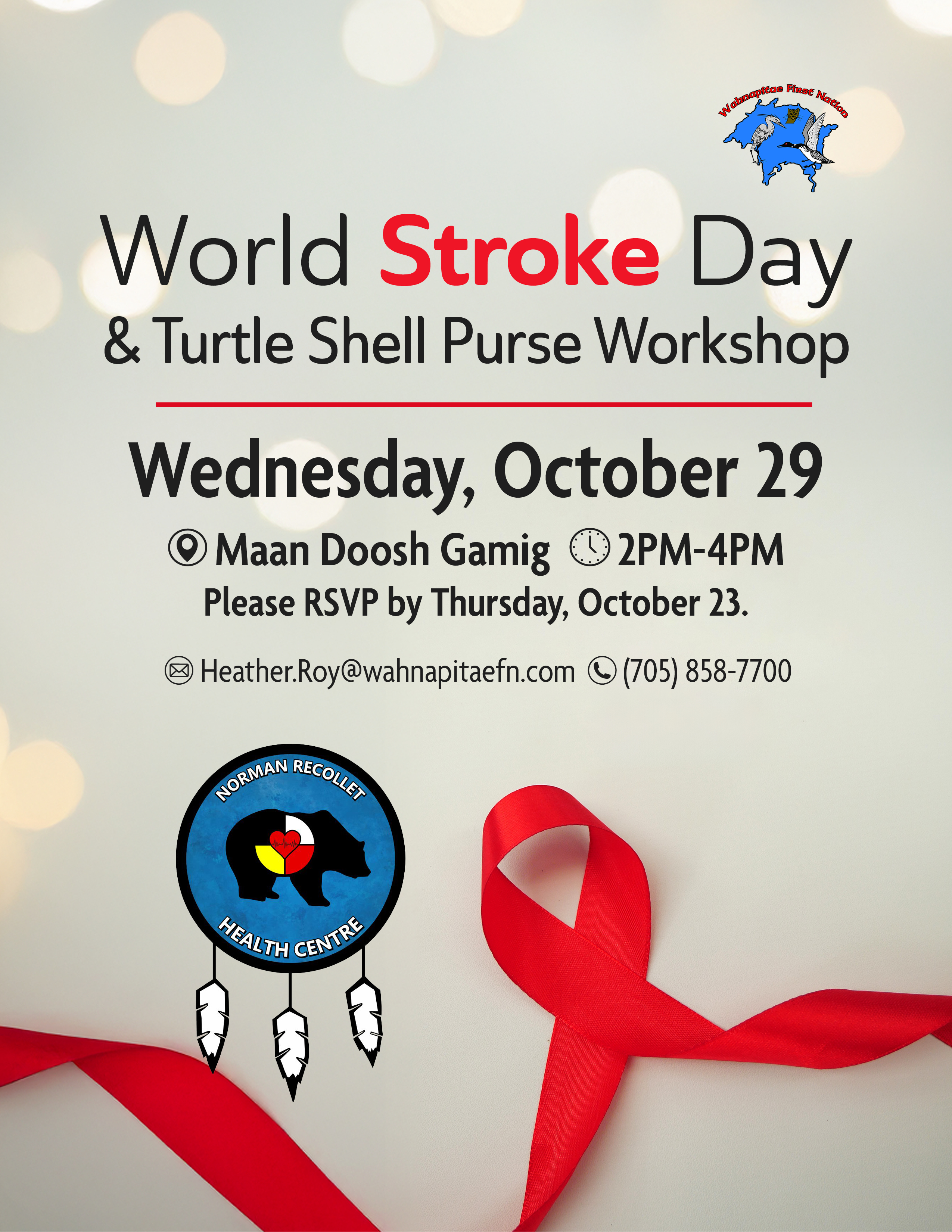 World Stroke Day Info Session and Turtle Shell Purse Workshop