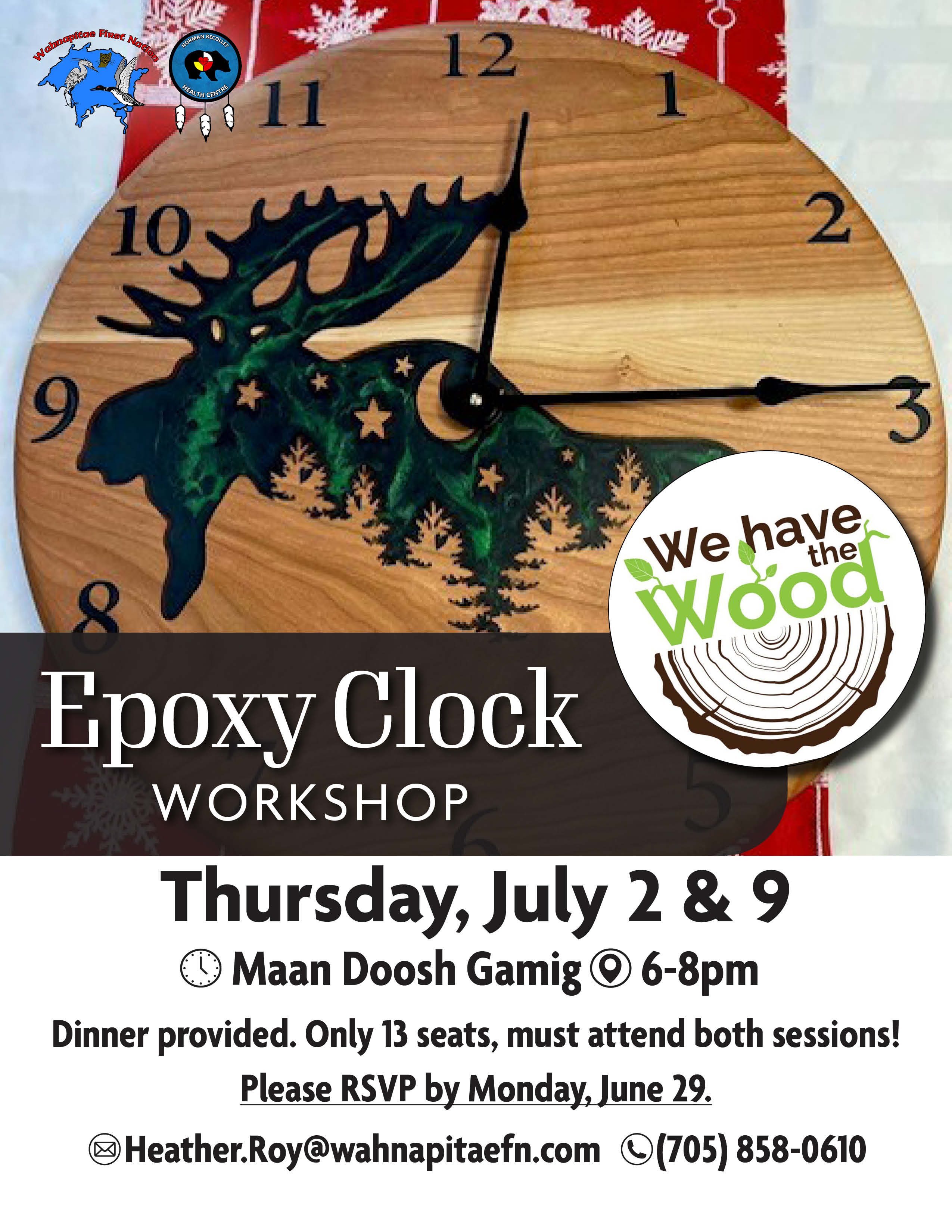Flyer: Epoxy Clock Workshop