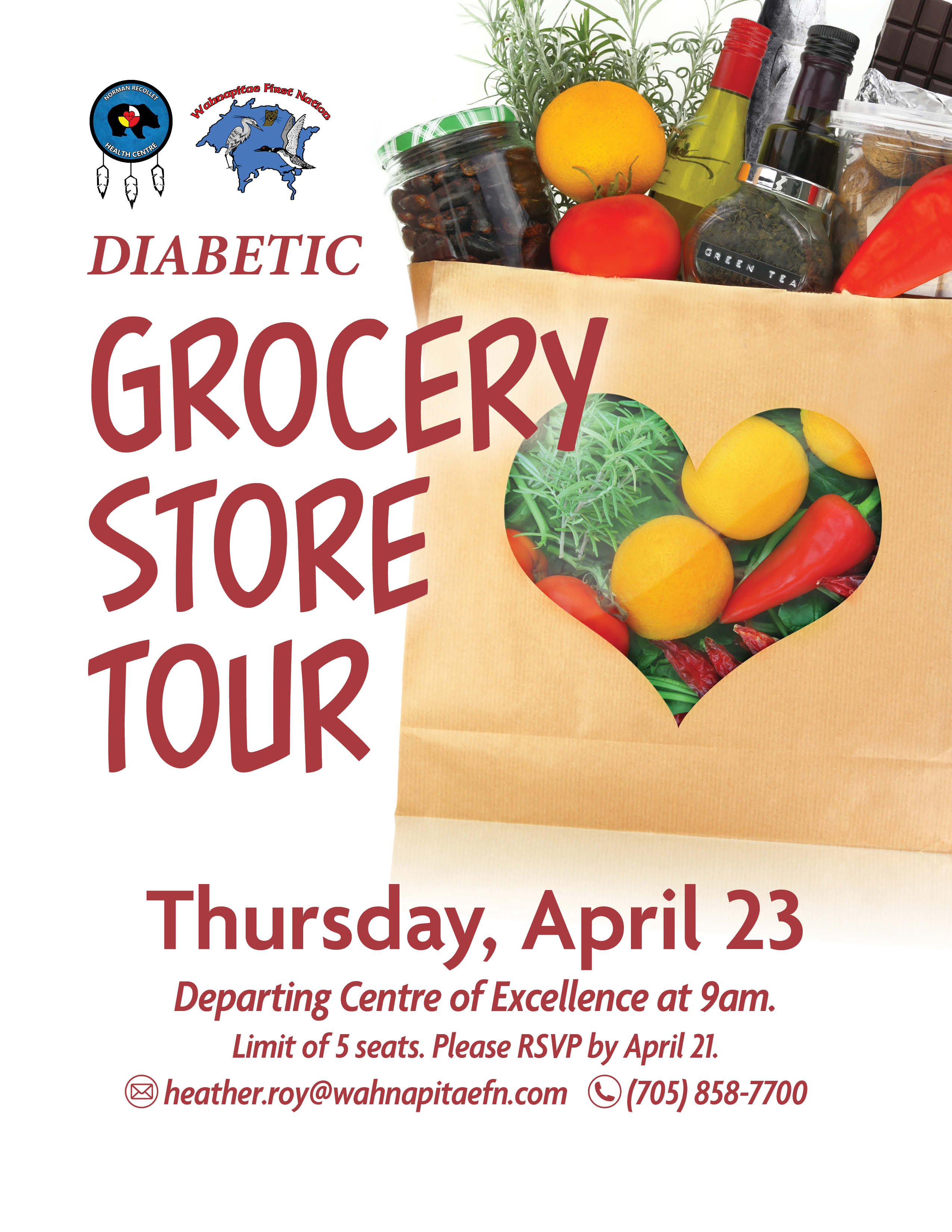 Diabetic Grocery Store Tour Flyer