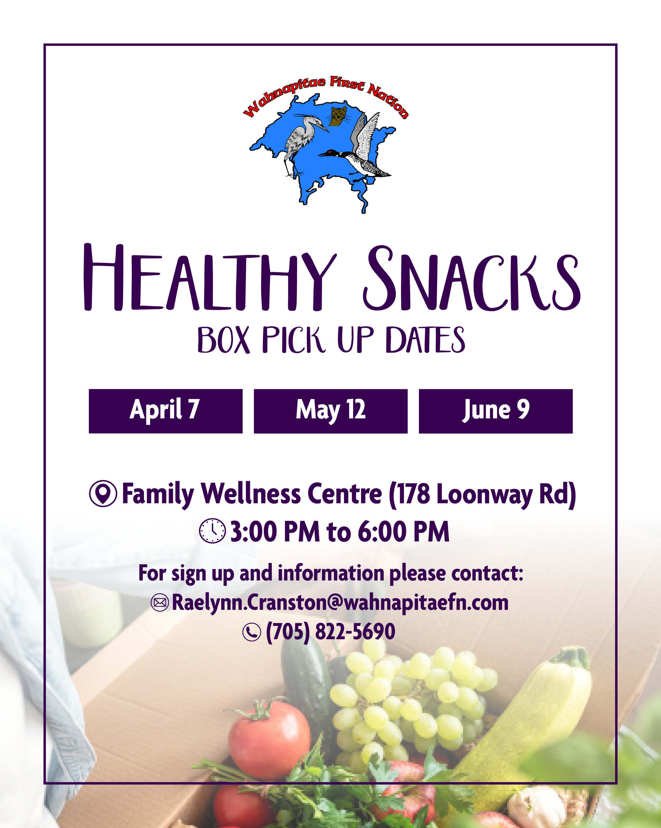 Healthy Snacks - Blue Bin Program