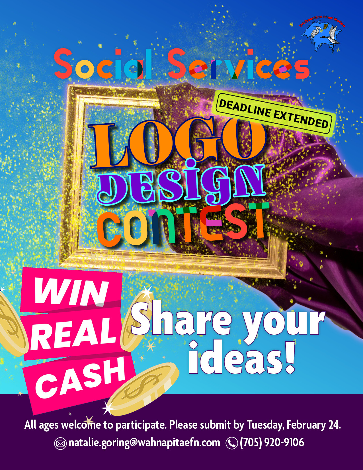 Social Services Logo Design Contest Flyer