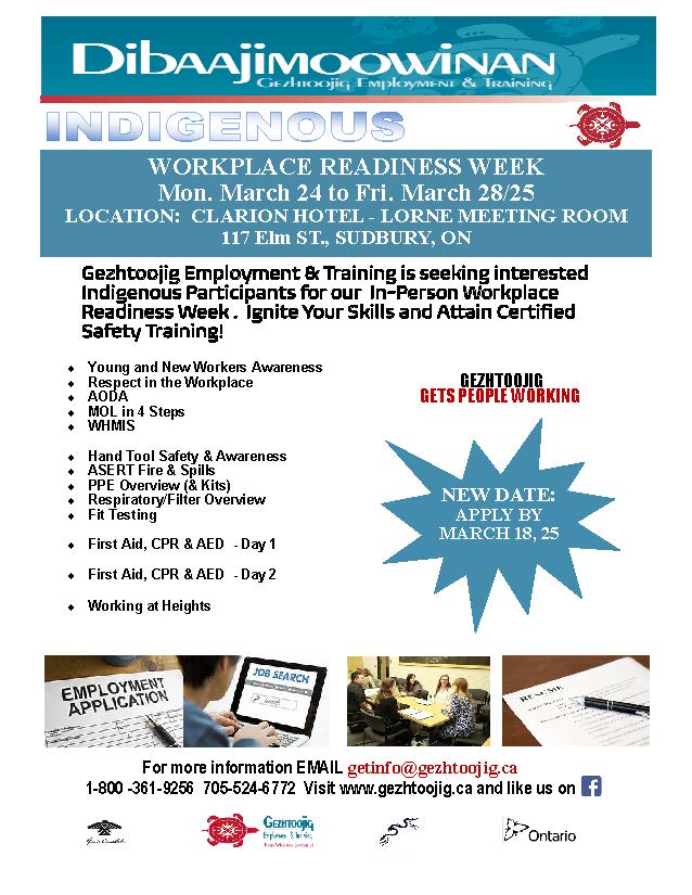 Gezhtoojig Workplace Readiness Week