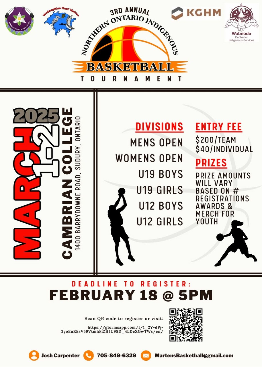 Northern Ontario Indigenous Basketball Tournament March 2025